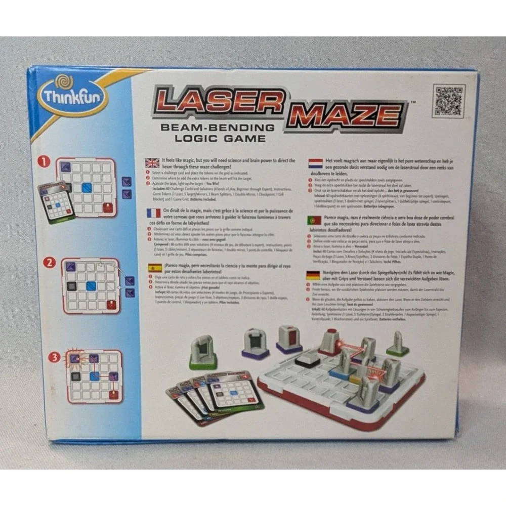 ThinkFun Laser Maze Logic Game Kids Adult One Size Multicolor Excellent STEM Toy
